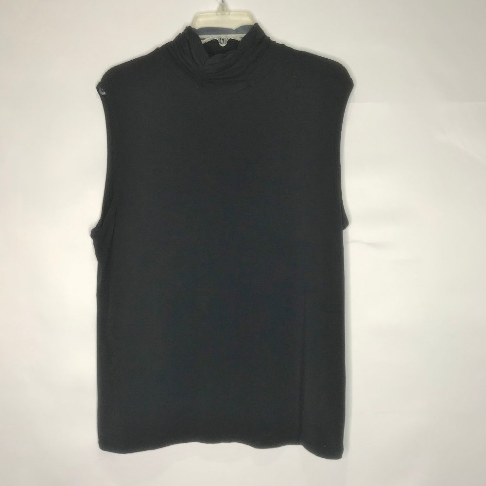 Asara Top sz XL Black Stretch Sleeveless